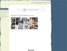 Tablet Screenshot of eastsideapplianceservice.com